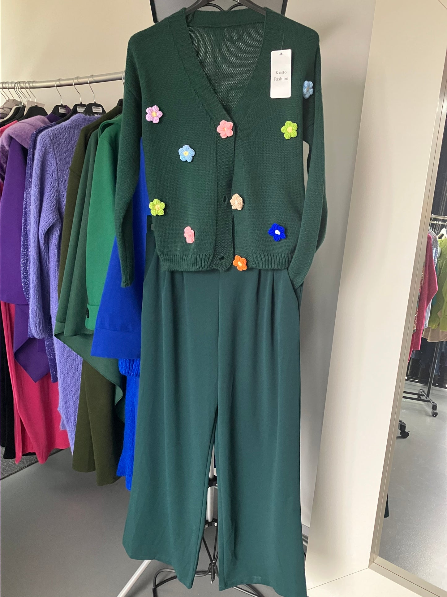 Cardigan met bloemen