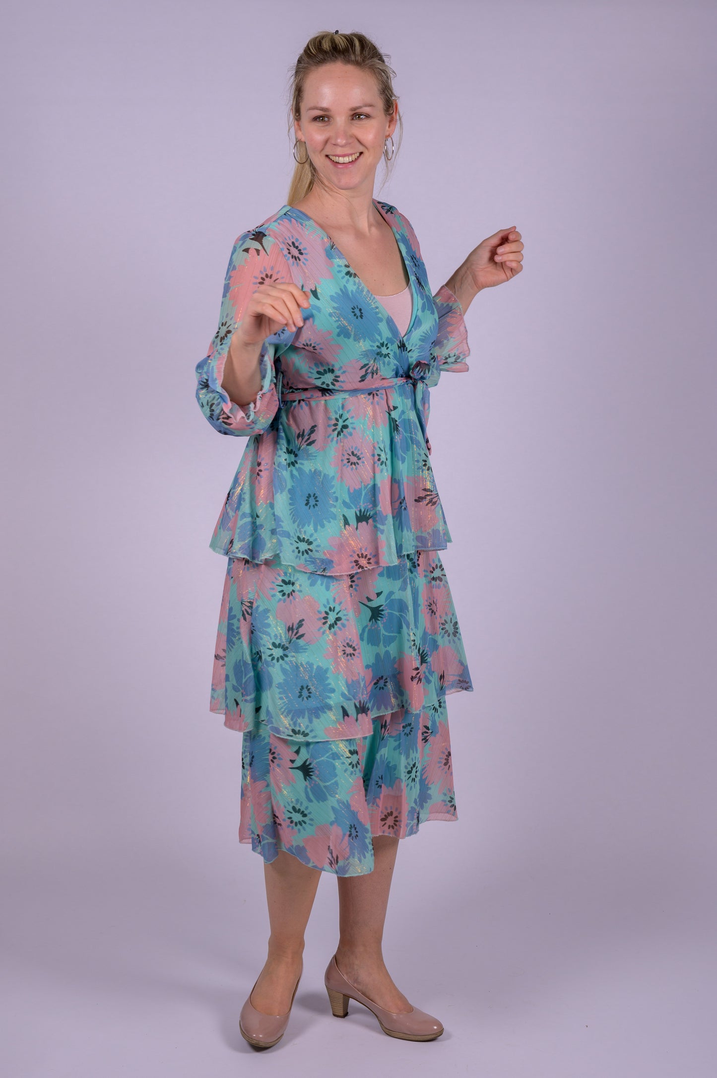 Flower dress met laagjes