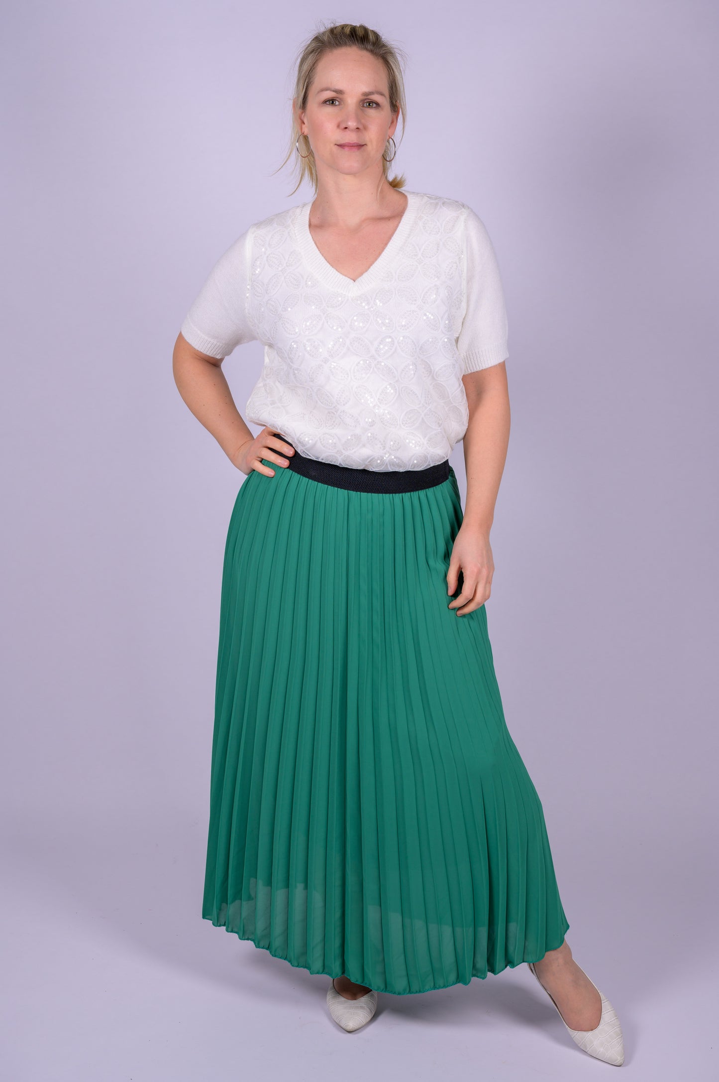 Plissé rok elastische taille