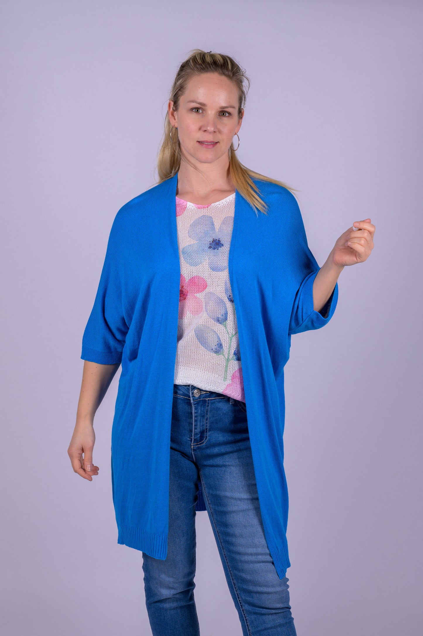 Basic cardigan dijlengte