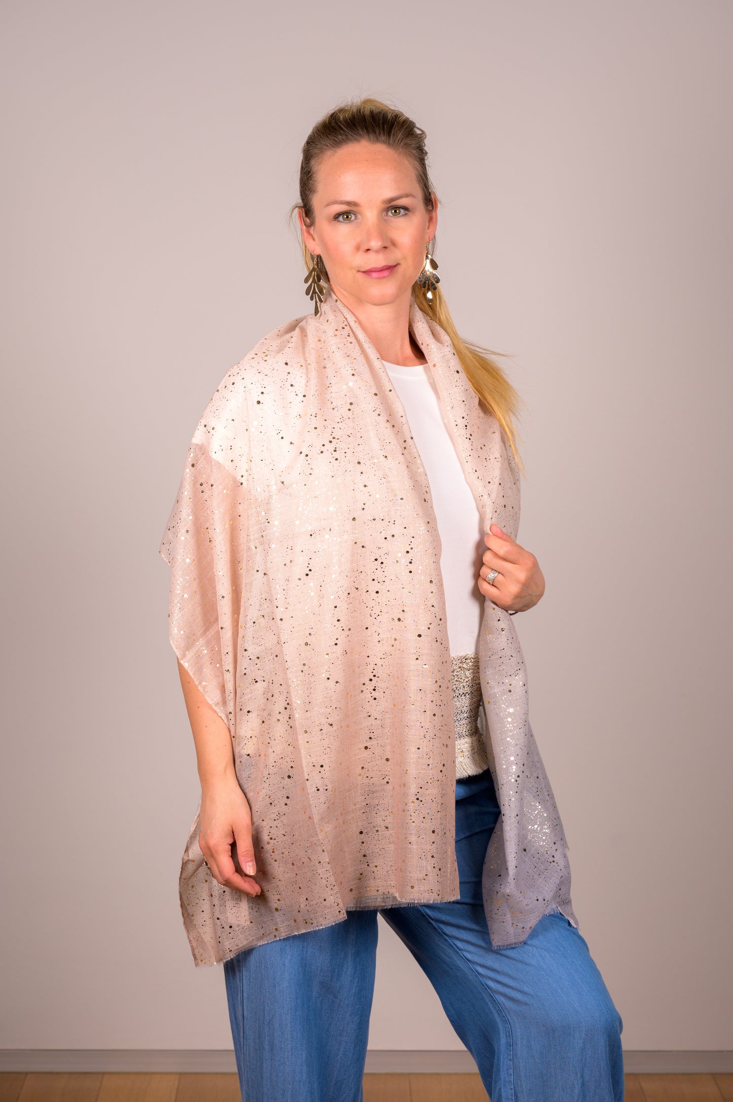T-shirt gouden strook onder