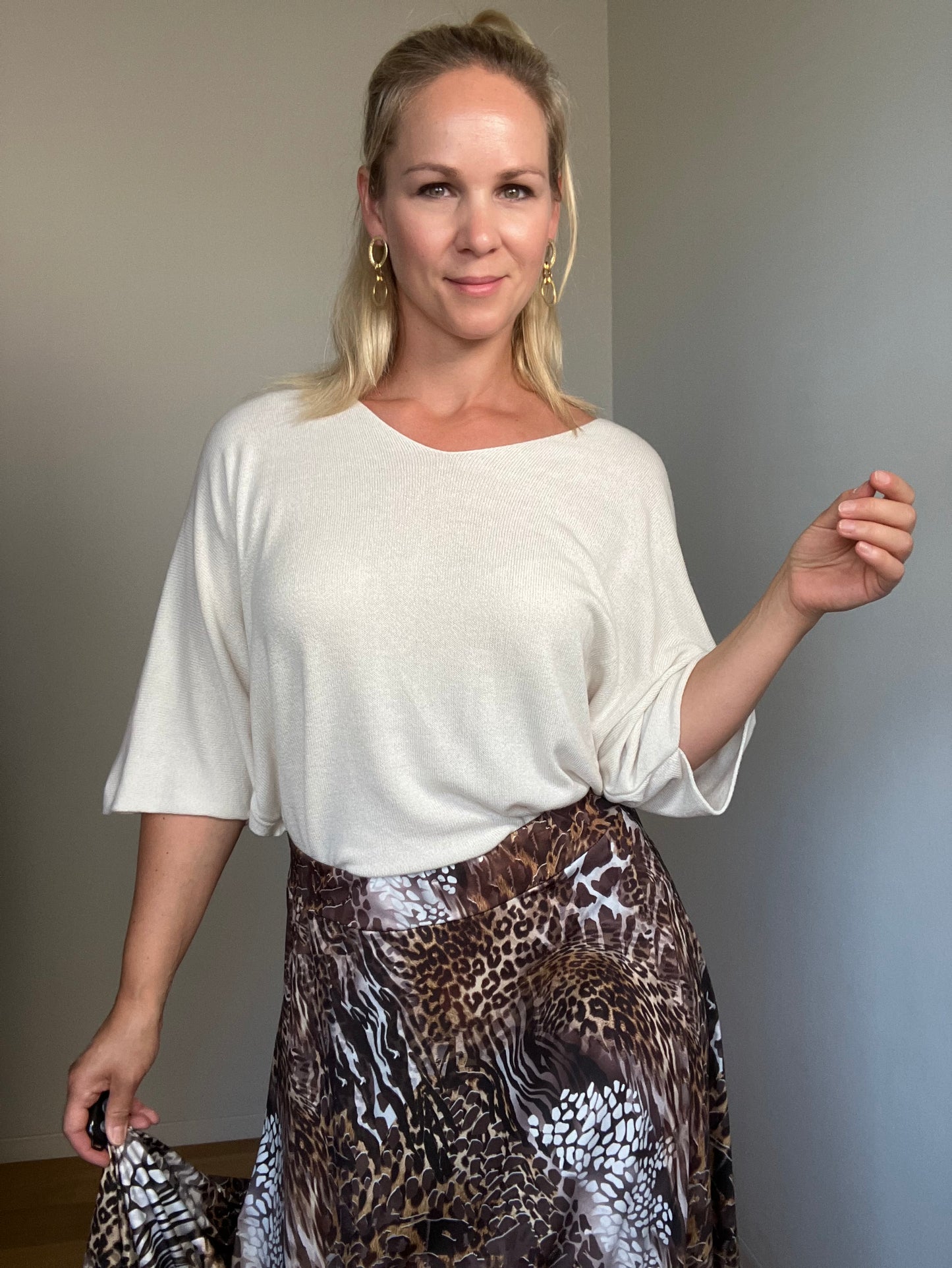Rok in leo print