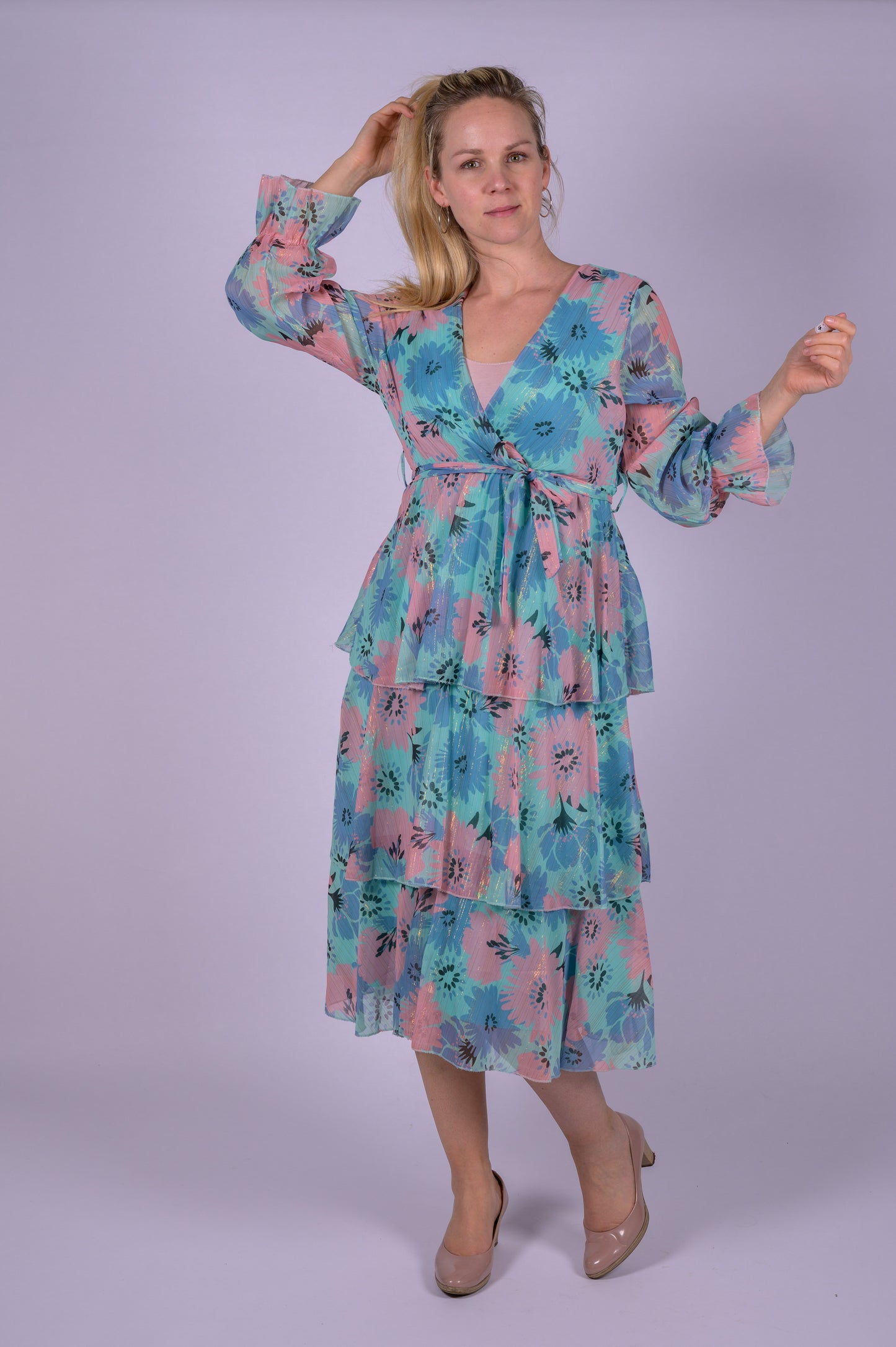 Flower dress met laagjes