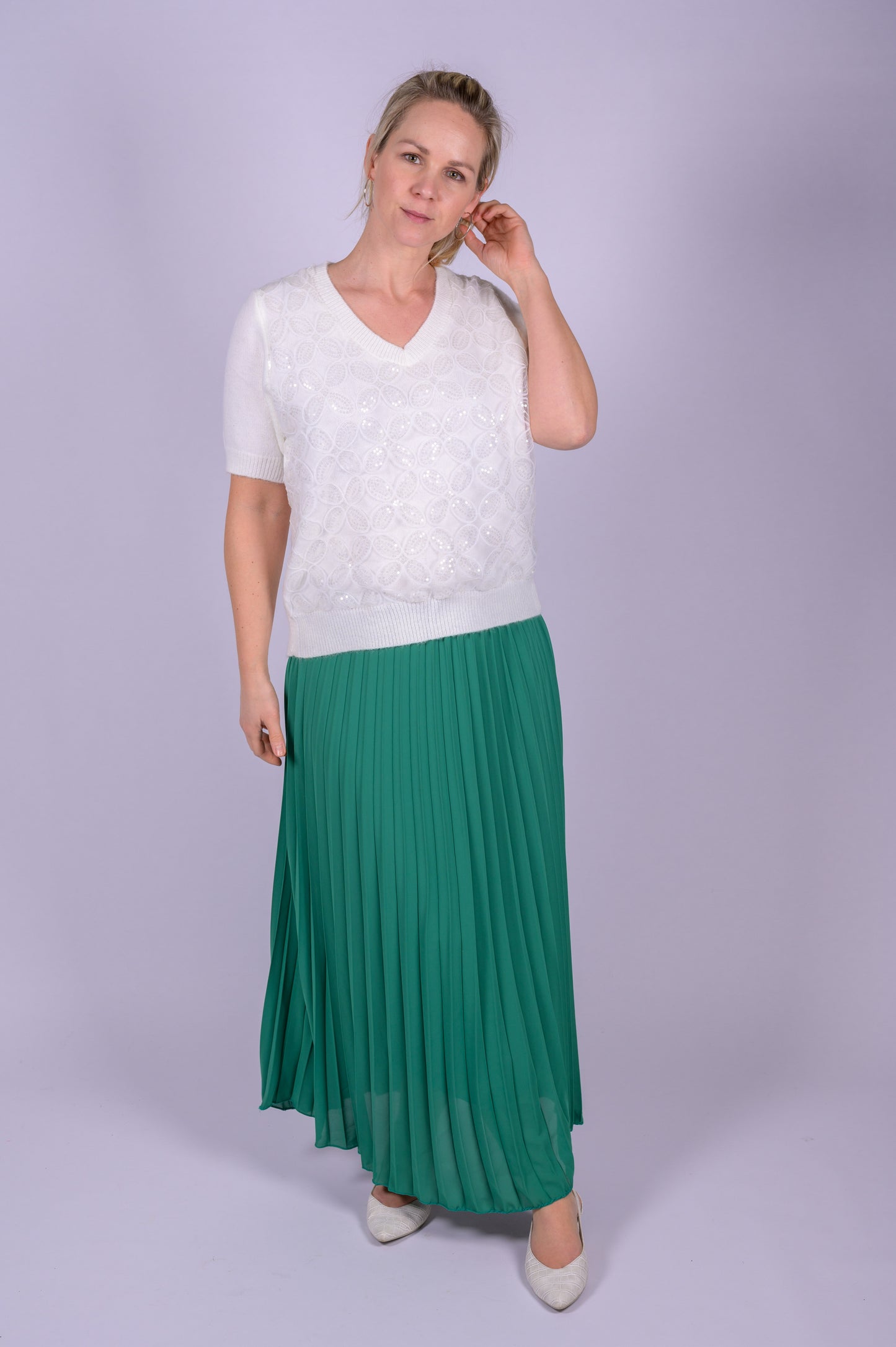Plissé rok elastische taille
